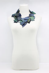 Recycled Leather Irregular Shapes Necklace - Jianhui London