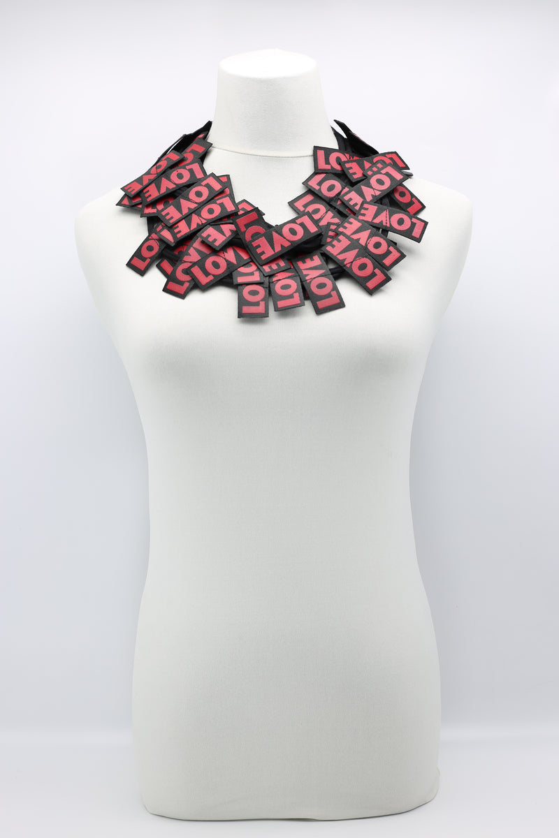 LOVE Ribbon Necklaces - Jianhui London