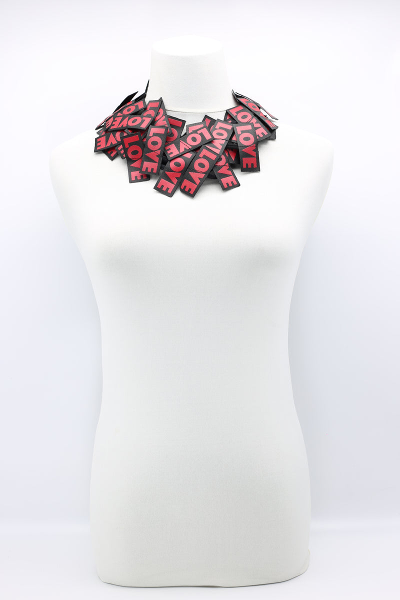 LOVE Ribbon Necklaces - Jianhui London