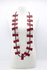 LOVE Ribbon Necklaces - Jianhui London