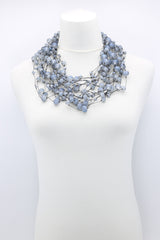 Crystal Faceted Beads on Fishing Wire Necklaces - Jianhui London