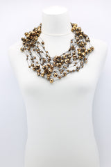 Crystal Faceted Beads on Fishing Wire Necklaces - Jianhui London
