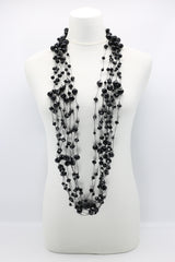 Crystal Faceted Beads on Fishing Wire Necklaces - Jianhui London