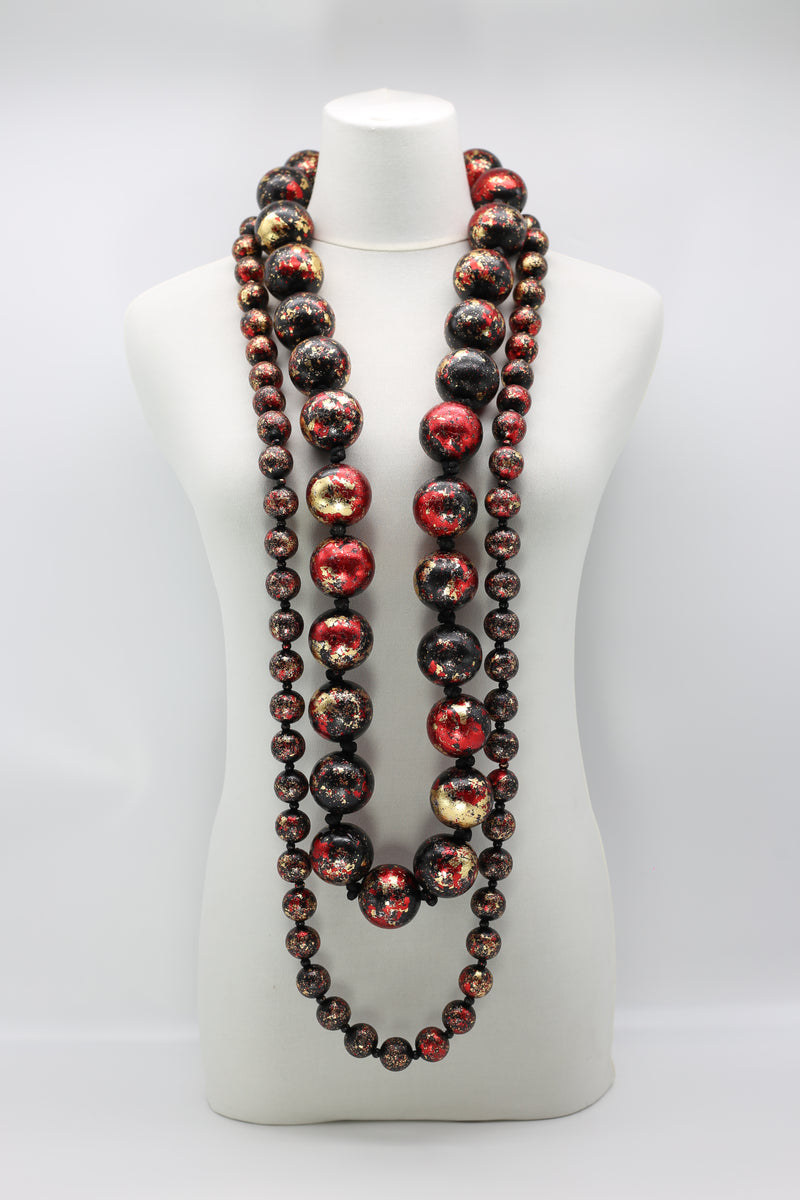 Round Beads Necklace Set - Hand gilded - Jianhui London
