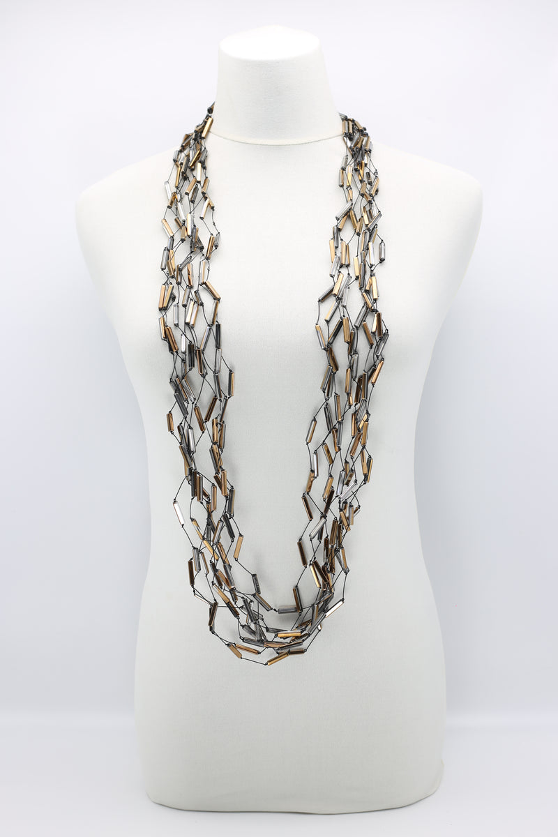 Crystal Tubes Necklaces - Jianhui London