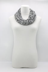 Pashmina Fishnet Infinity Scarf - Large - Hand painted - Jianhui London