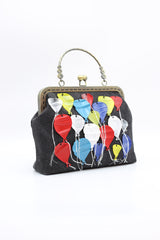 Aqua Upcycled Plastic Bottles Ballon Handbag - Jianhui London