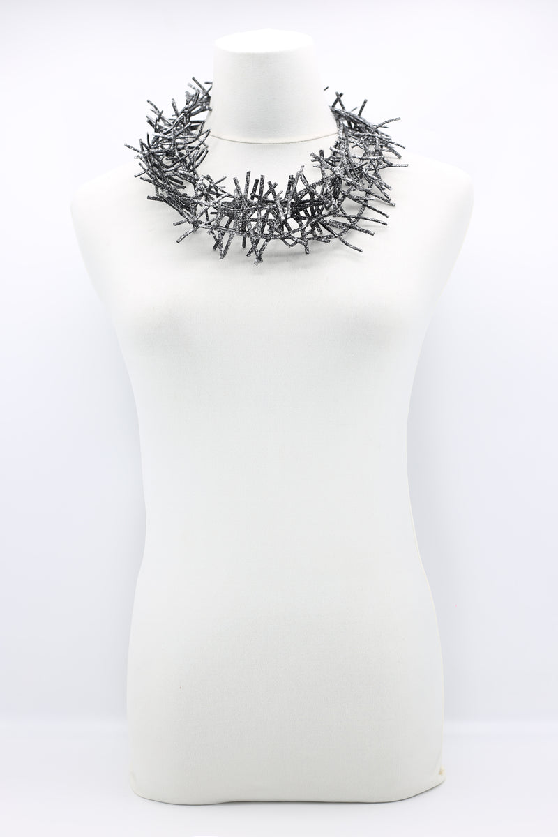 3 Strand Birds Nest Necklace - Hand-painted - Jianhui London