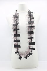 Recycled Leatherette on Cord & Bird's Nest Necklaces Set - Jianhui London