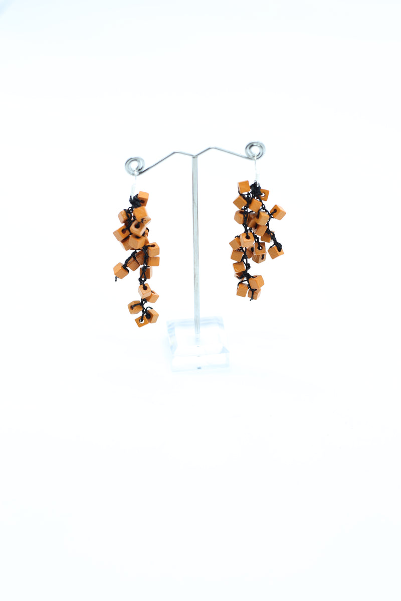 Iris Pashmina Hand-crocheted Tassel Earrings - Jianhui London