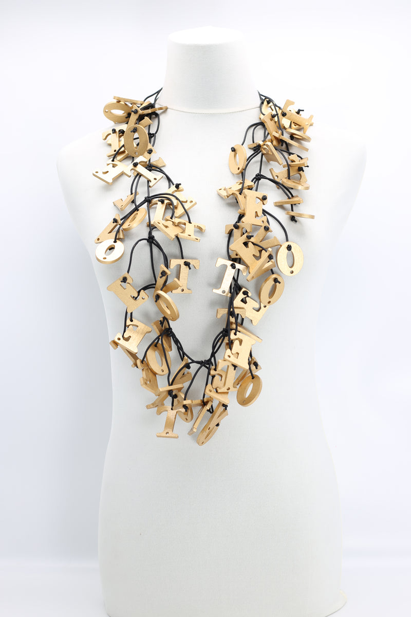 Vote - Fish Bone - Gold - Jianhui London