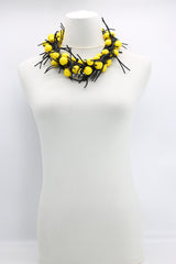 Round Beads on Leatherette Chain Necklaces Set - Jianhui London