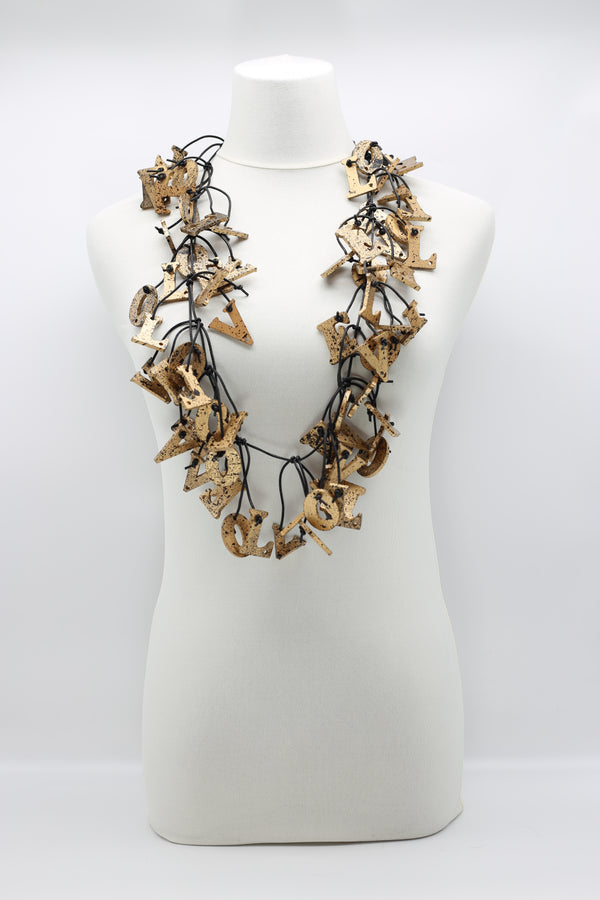 Big LOVE Necklace - Hand-painted - Long - Jianhui London