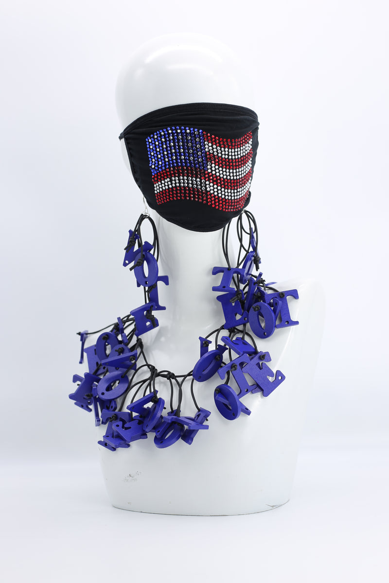Vote - Flag Mask Set - New Royal Blue 5 - Jianhui London