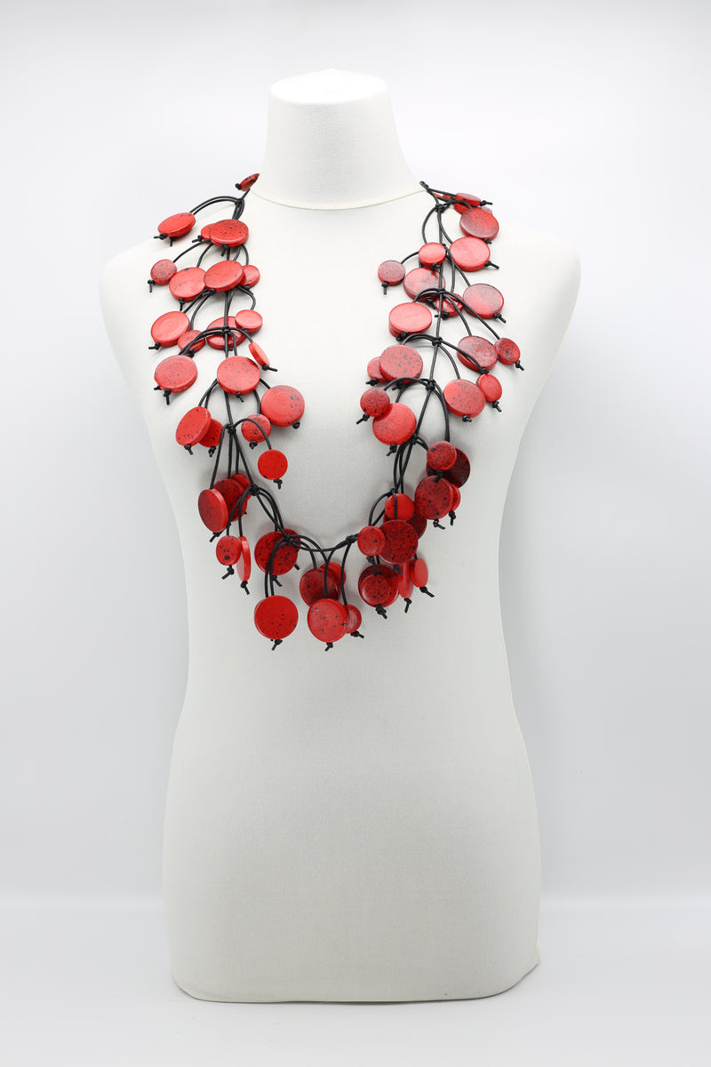 Coin Tree Necklace - Hand-painted - Long - Jianhui London