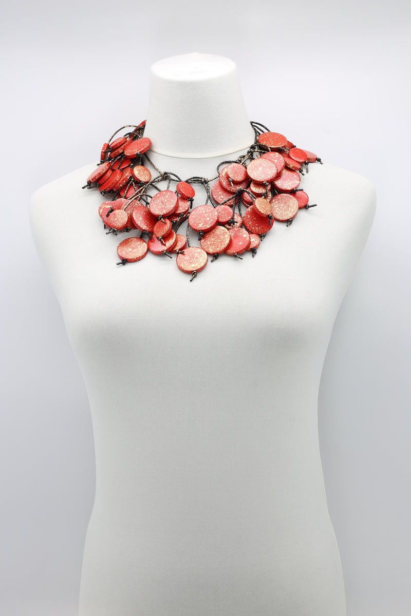 Coin Tree Necklace - Hand-painted - Long - Jianhui London