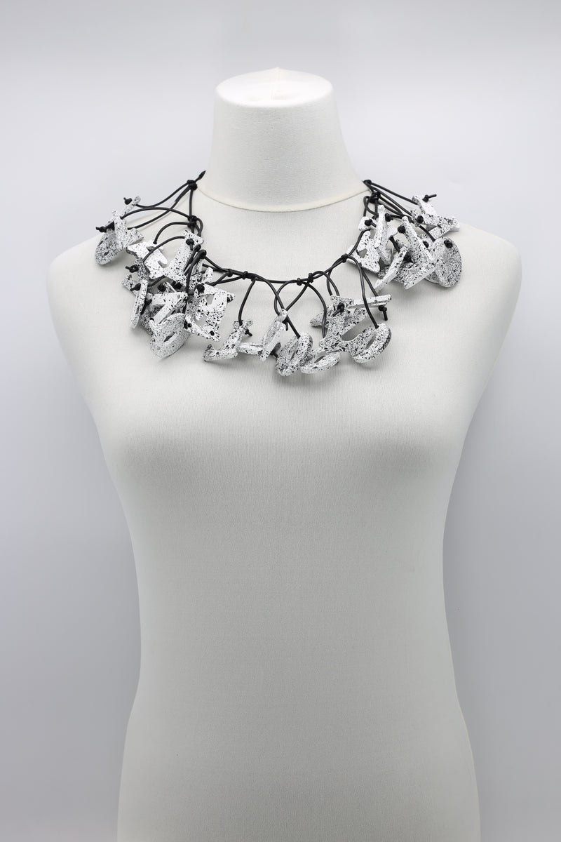 Big LOVE Necklace - Hand-painted - Short - Jianhui London