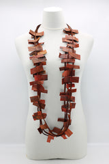 Bird's Nest & Leatherette on Cord Necklaces Set - Jianhui London