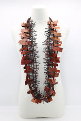 Bird's Nest & Leatherette on Cord Necklaces Set - Jianhui London