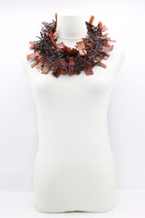 Bird's Nest & Leatherette on Cord Necklaces Set - Jianhui London