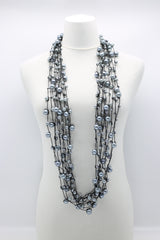 Faux Pearls on Rubber Necklaces - Jianhui London