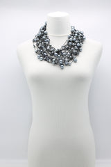 Faux Pearls on Rubber Necklaces - Jianhui London