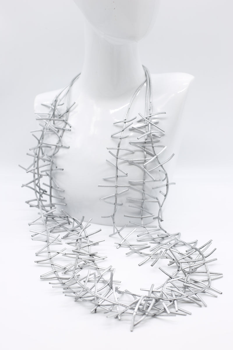 3 Strand Birds Nest Necklace - Hand-painted - Jianhui London