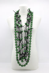 Round Beads Necklaces Set - Spring Green - Jianhui London