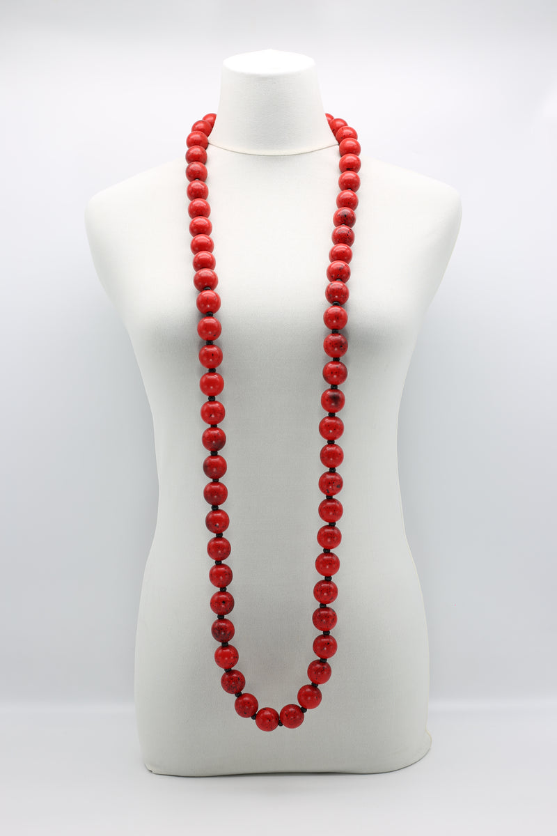 Round Beads Necklace - Hand-painted - Jianhui London