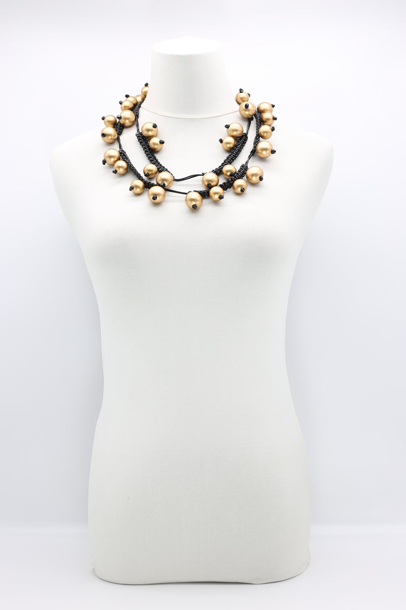 Coins on Cord & Berry Necklaces Set - Jianhui London