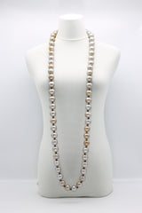 3 Round Beads Necklaces Set Silver/Gold - Jianhui London