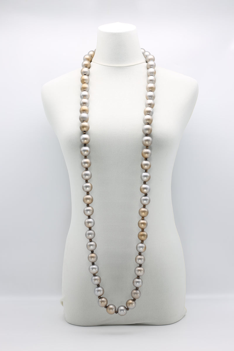 Round Beads Necklace - Hand-painted - Jianhui London