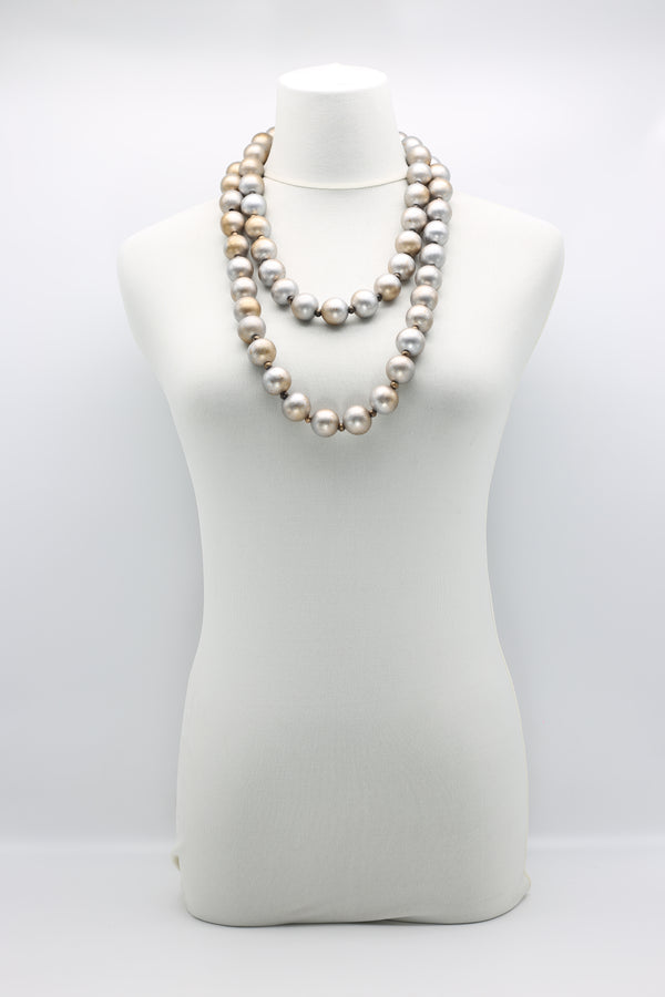 Round Beads Necklace - Hand-painted - Jianhui London