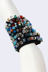 Diana Hand-crocheted Crystal Cuff Bracelets - Jianhui London