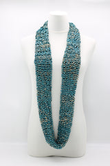 Pashmina Fishnet Infinity Scarf - Large - Hand painted - Jianhui London