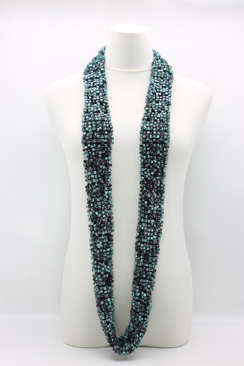 Pashmina Fishnet Infinity Scarf - Large - Hand painted - Jianhui London