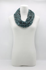 Pashmina Fishnet Infinity Scarf - Large - Hand painted - Jianhui London