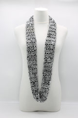 Pashmina Fishnet Infinity Scarf - Large - Hand painted - Jianhui London