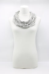 Crystals on Textile Cord Necklace - Jianhui London