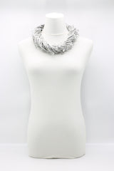 Crystals on Textile Cord Necklace - Jianhui London