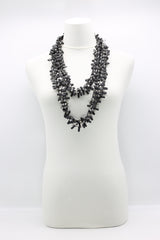 Hand-crocheted Crystal Beads and Rubber Necklaces - Jianhui London