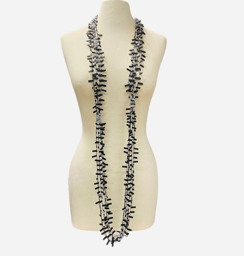 Hand-crocheted Crystal Beads and Rubber Necklaces - Jianhui London