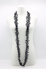 Hand-crocheted Crystal Beads and Rubber Necklaces - Jianhui London