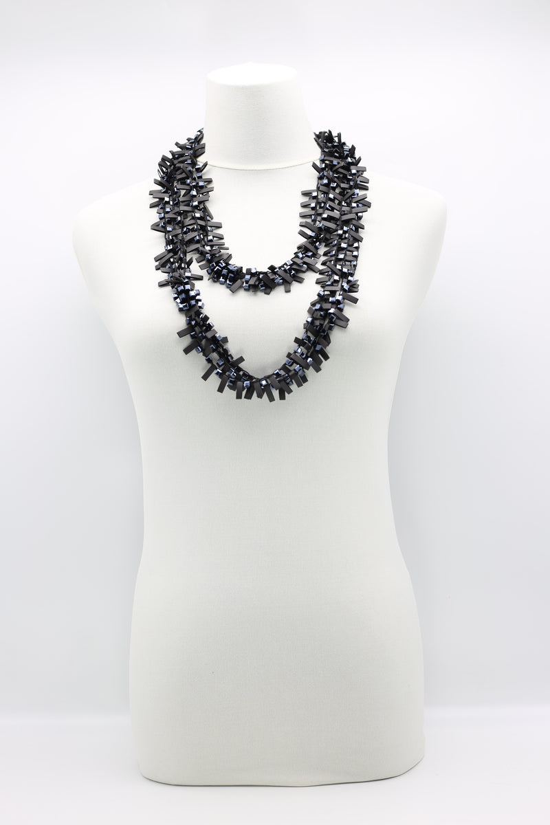 Hand-crocheted Crystal Beads and Rubber Necklaces - Jianhui London