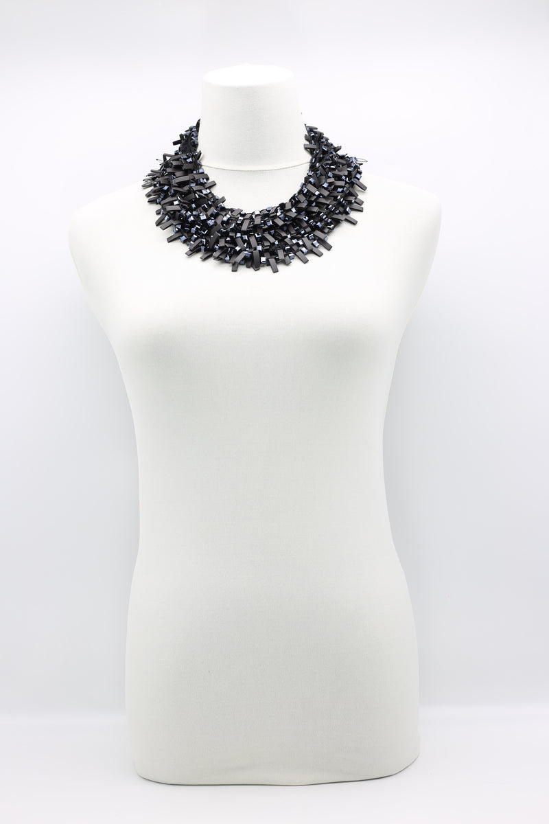 Hand-crocheted Crystal Beads and Rubber Necklaces - Jianhui London
