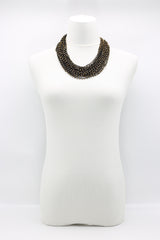Mini Crystals on Hand-crocheted Cord Necklaces - Jianhui London