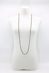 Mini Crystals on Hand-crocheted Cord Necklaces - Single strand - Jianhui London