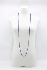 Mini Crystals on Hand-crocheted Cord Necklaces - Single strand - Jianhui London