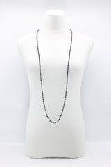 Mini Crystals on Hand-crocheted Cord Necklaces - Single strand - Jianhui London