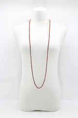 Mini Crystals on Hand-crocheted Cord Necklaces - Single strand - Jianhui London